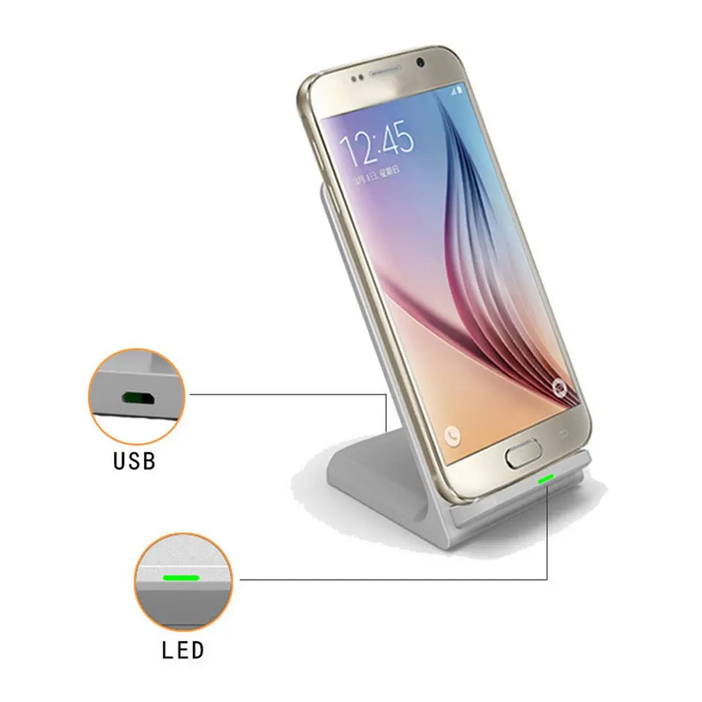 

General Wireless Charging Bracket Double Coil Vertical And Horizontal Charging Safer Intelligent Protection