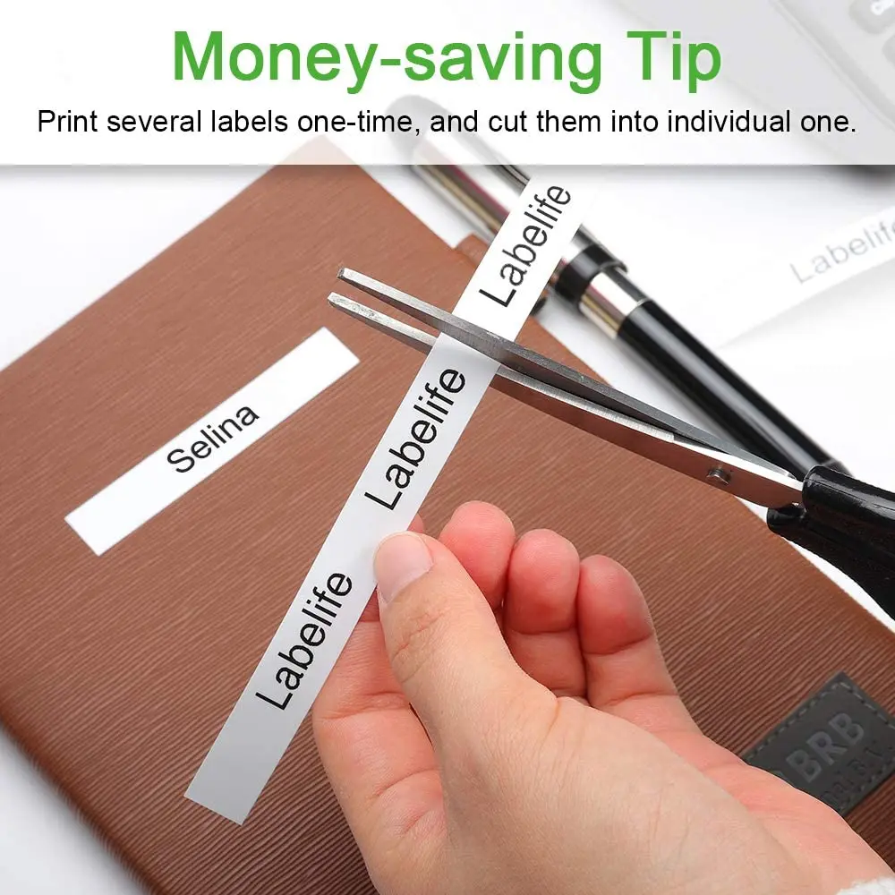 Labelife TZe 155 с белыми пятнами прозрачный 24 мм Совместимость для Brother P Touch 1000 принтер TZ