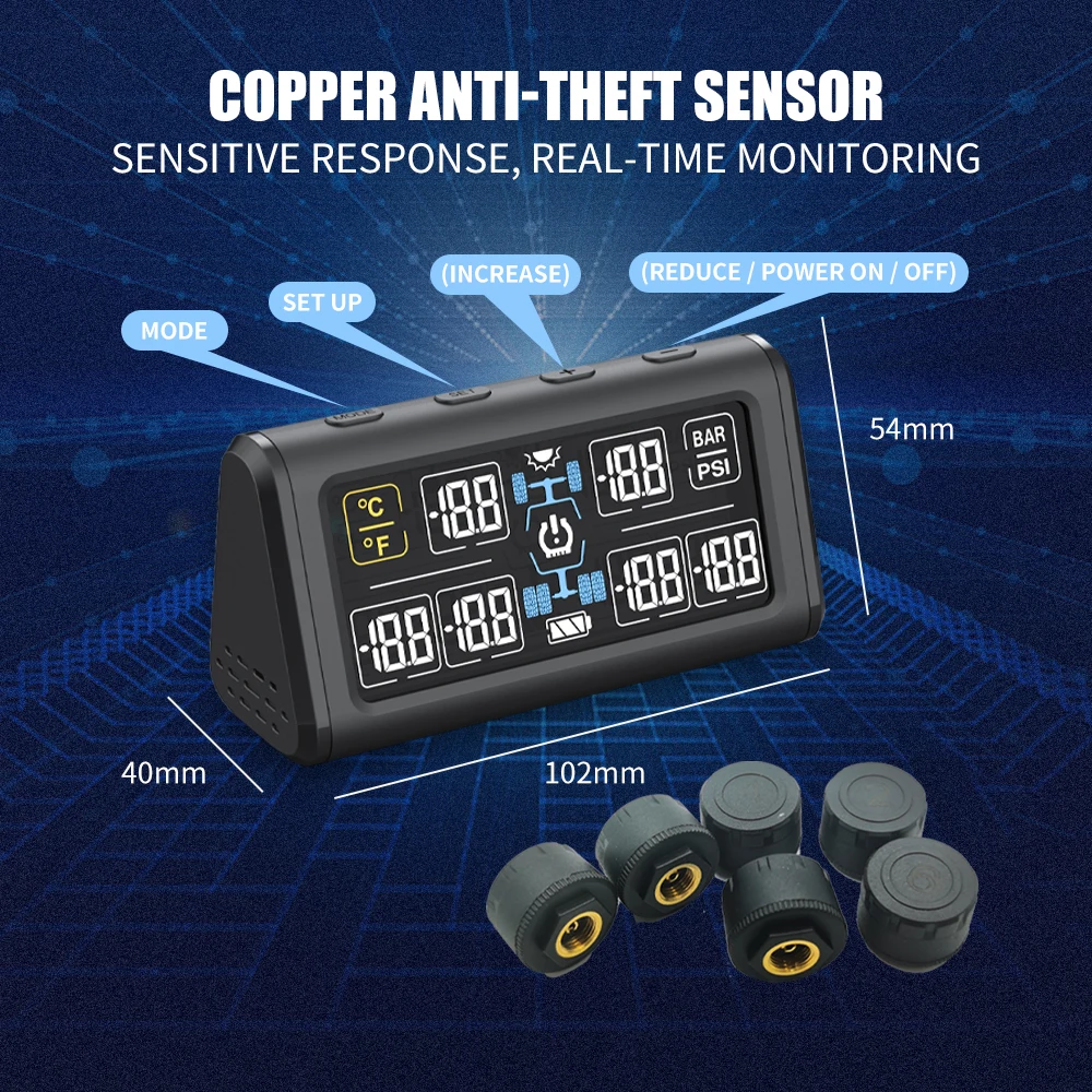Система контроля давления в шинах INFITARY RV TPMS |