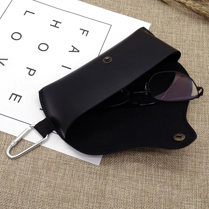 Fashion Eyewear Case PVC Leather Black Glasses Sunglasses Box Portable Pouch Accessoires | Аксессуары для одежды