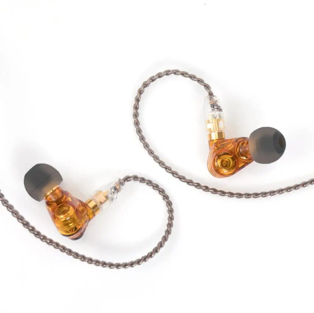 Наушники-вкладыши с двойным динамическим драйвером Paiaudio Hi-Fi аудио 6 мм IEM MMCX