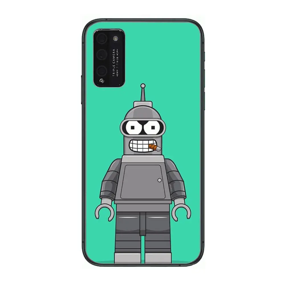 

robot Case study Clear Phone Case For Huawei Honor 10 20 30 9 X Pro Lite V 5G RU Black Etui Coque Hoesjes Comic Fashion