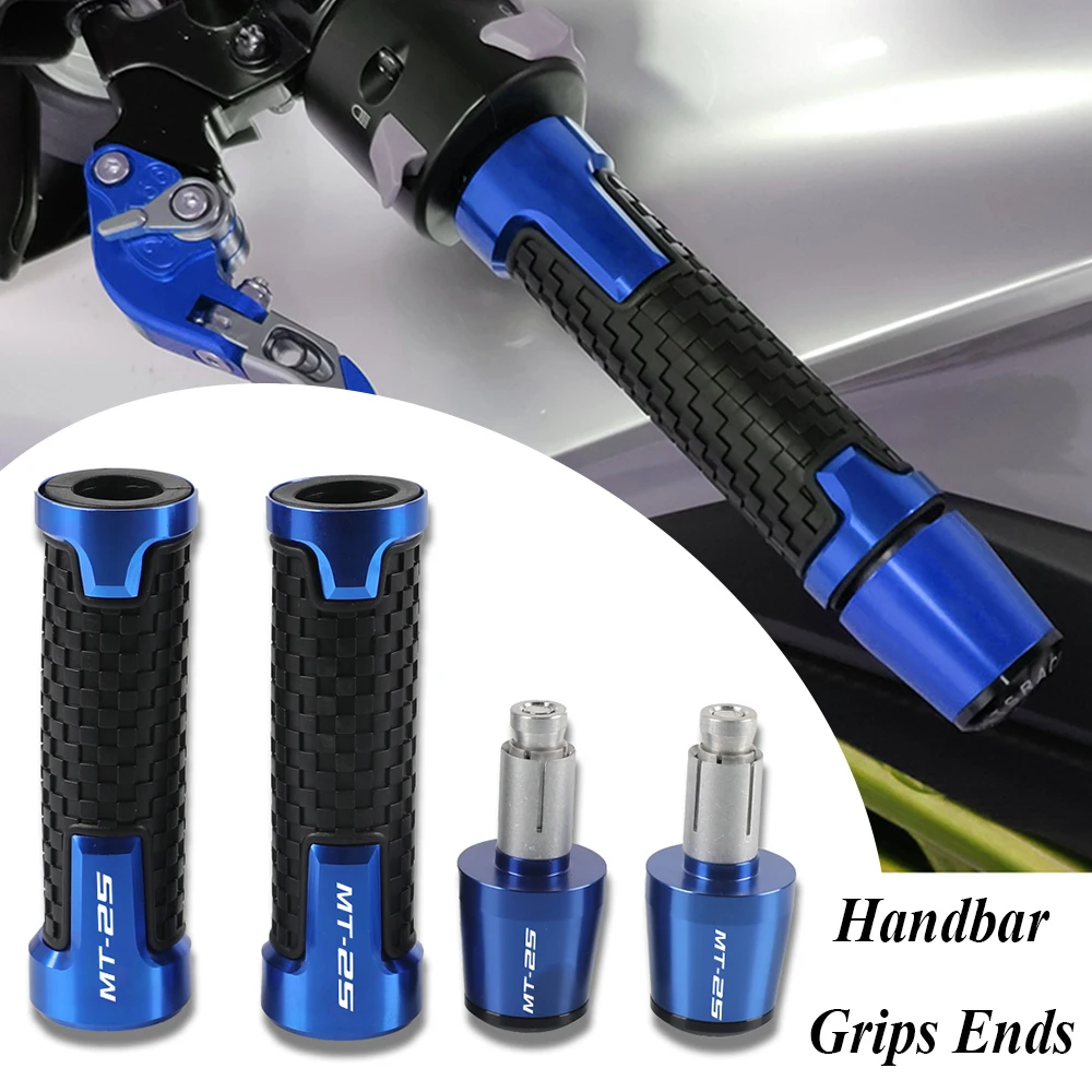 

22MM Motorcycle Accessories Aluminum Handlebar Grip For YAMAHA MT 25 MT-25 MT25 2005-2006 2015 2016 2017 Handle Bar Cap End Plug