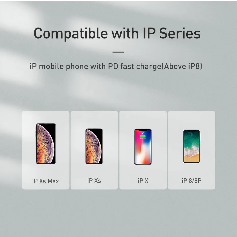 Baseus 18 Вт usb type C к usb-кабелю для iPhone XS Max XR X 8 Plus PD кабель для быстрой зарядки кабель для быстрой передачи данных кабель USB