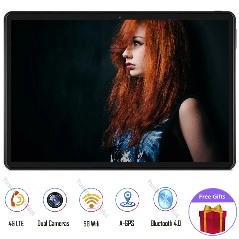 Планшет с 10 дюймовым дисплеем восьмиядерным процессором 3G 4G LTE Android 9 0 8 Мп 1920x1200 64