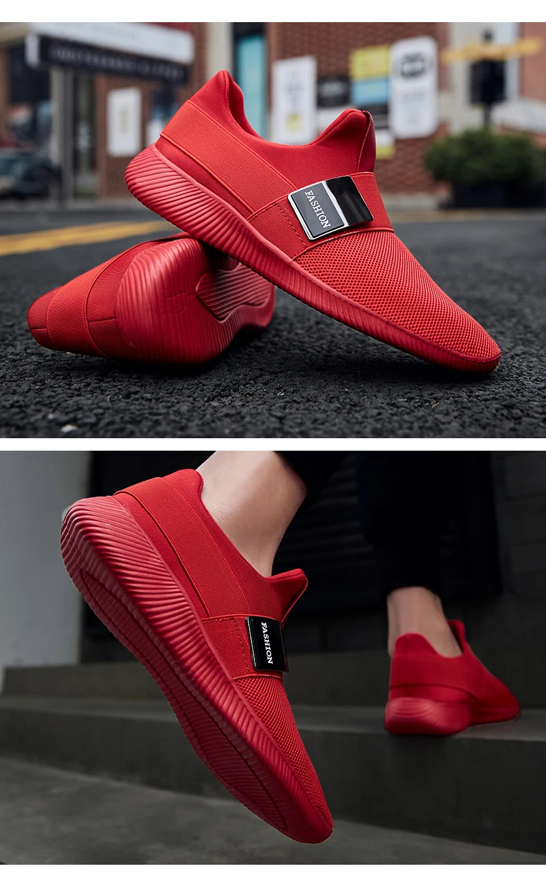 Damyuan спортивная обувь для мужчин обувь мужская Zapatos De Hombre красный Flyknit кроссовки весна осень Повседневный стиль размера плюс 46 48