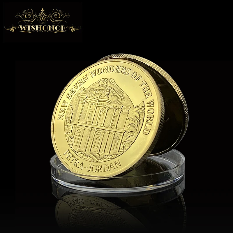 Бесплатная доставка новинка индийский Тадж-Махал 7 чудес мира позолоченная