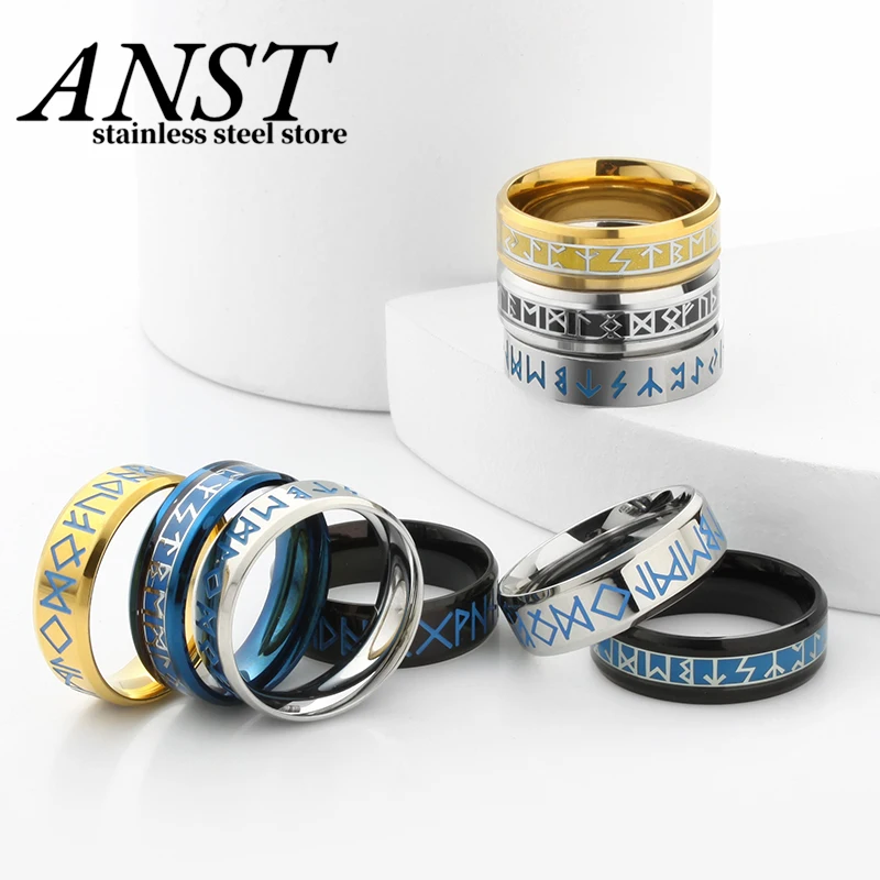 

Простое кольцо из нержавеющей стали для мужчин и женщин, оригинальный ювелирный амулет в стиле ретро, для пар, для свиданий, для мужчин и жен...