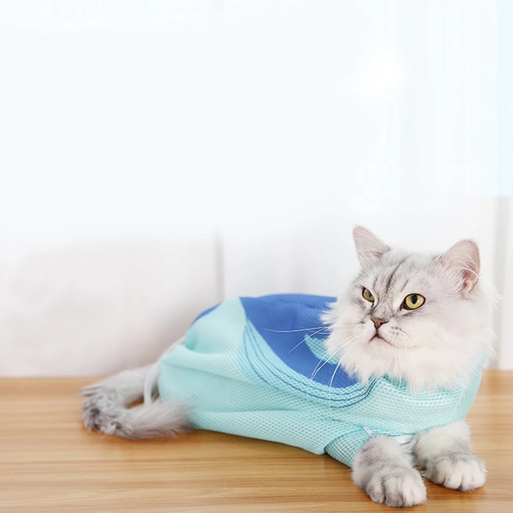 Сетка купальный мешок для кошки Регулируемый котенок Уход за лошадьми стирки