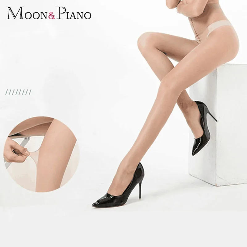 

Women Pantyhose Summer Breathable Thin Solid Color Sexy Slim High Elastic Waist Long Thigh Tights Anti-hook Female Tights