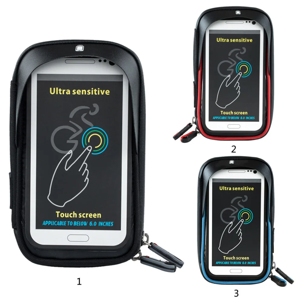 

2020 Mountain Bike Bag Rainproof Waterproof Front Bag 6.2inch Mobile Phone Case Bicycle Top Tube Bag Cycling Accessories