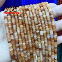 2x4mm small natural red aventurine stone beads flat round loose beads for jewelry making diy bracelet accessories wholesale 15