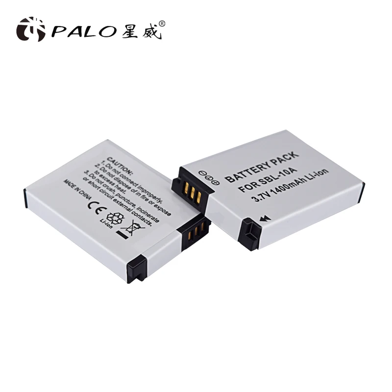 PALO 4 шт. 1400 мАч SLB 10A SLB10A батареи камеры для SAMSUNG HMX U10 U100 SL720 SL310W SL820 HZ15W HZ10W ES60|Цифровые