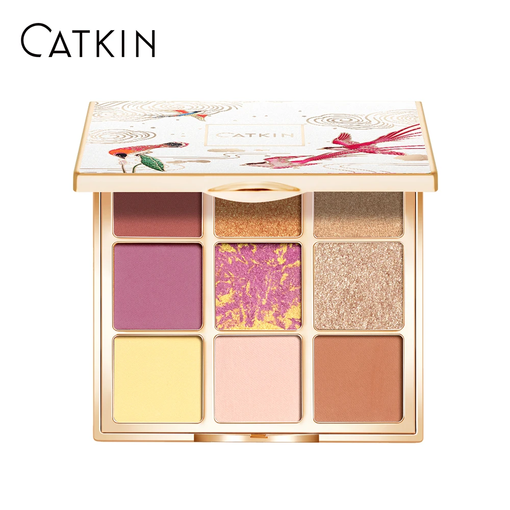 

CATKIN Dreamworld Eyeshadow Palette Makeup, Matte Shimmer 9 Colors, Highly Pigmented, Creamy Texture Natural Bronze Neutral