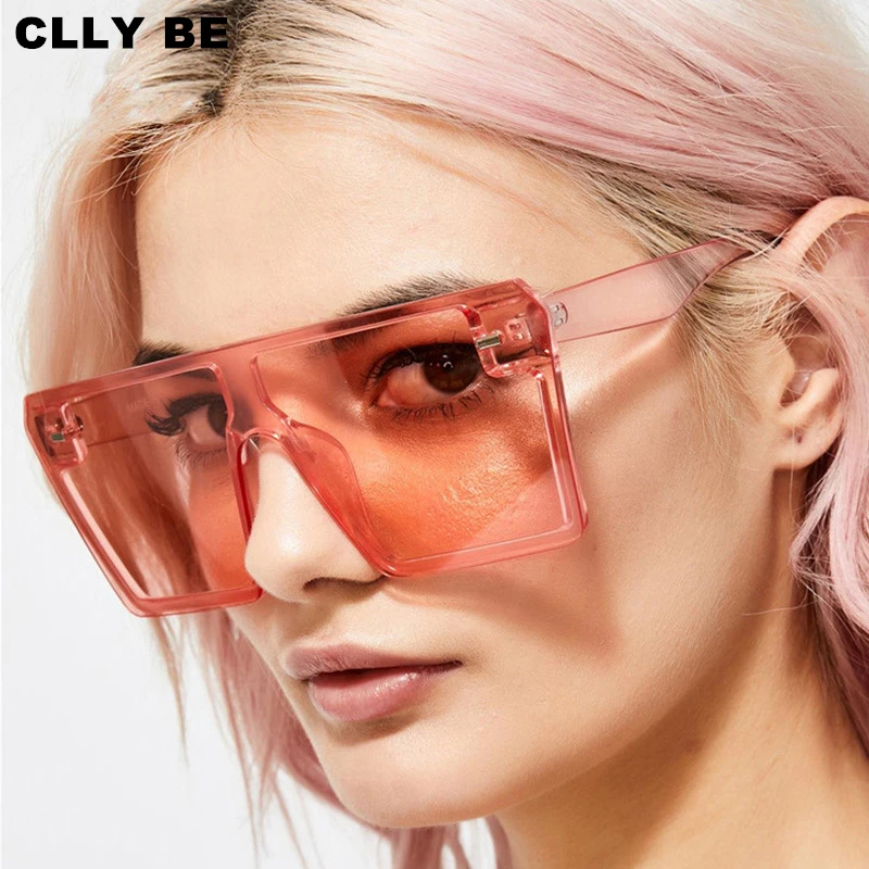 

Square Sunglasses Women Oversized Gradient Blue Black Sun Glasses Trend Men Female Brand Designer Shades UV400