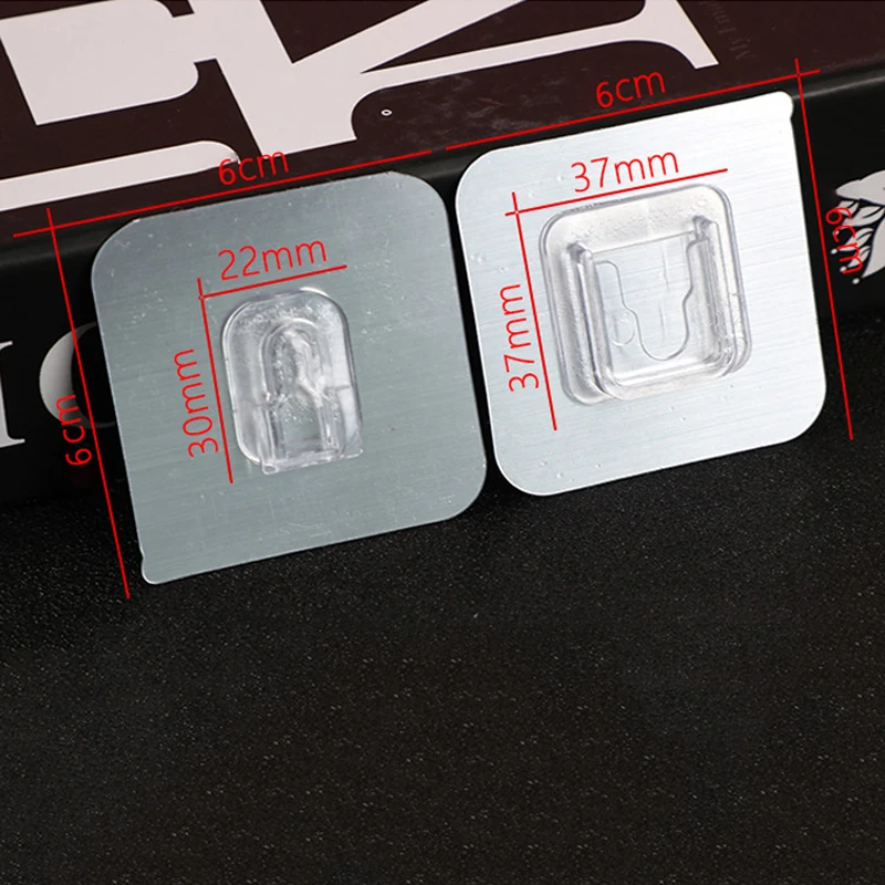 

Double-sided Adhesive Wall Hook Mount Hangers Organizers Storage Home Accessories Suction Cup Sucker For Kitchen Bathroom