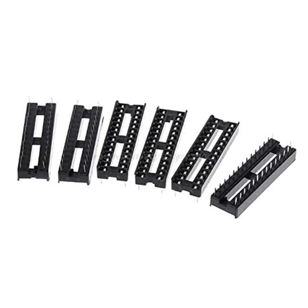10 шт. DIP ИС адаптер припоя Тип гнездо комплект 6 8 14 16 18 20 24 28 Pin для arduino PCB Diy Kit |