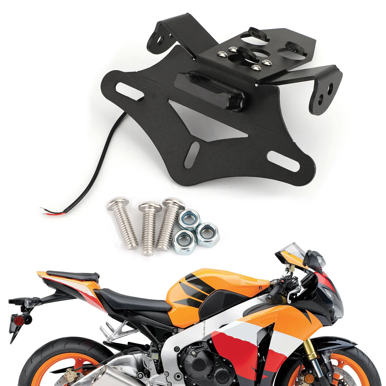 

Areyourshop для Honda CBR1000RR 2008-2016 задний держатель номерного знака Кронштейн CBR 1000RR аксессуары для мотоциклов алюминиевые запчасти
