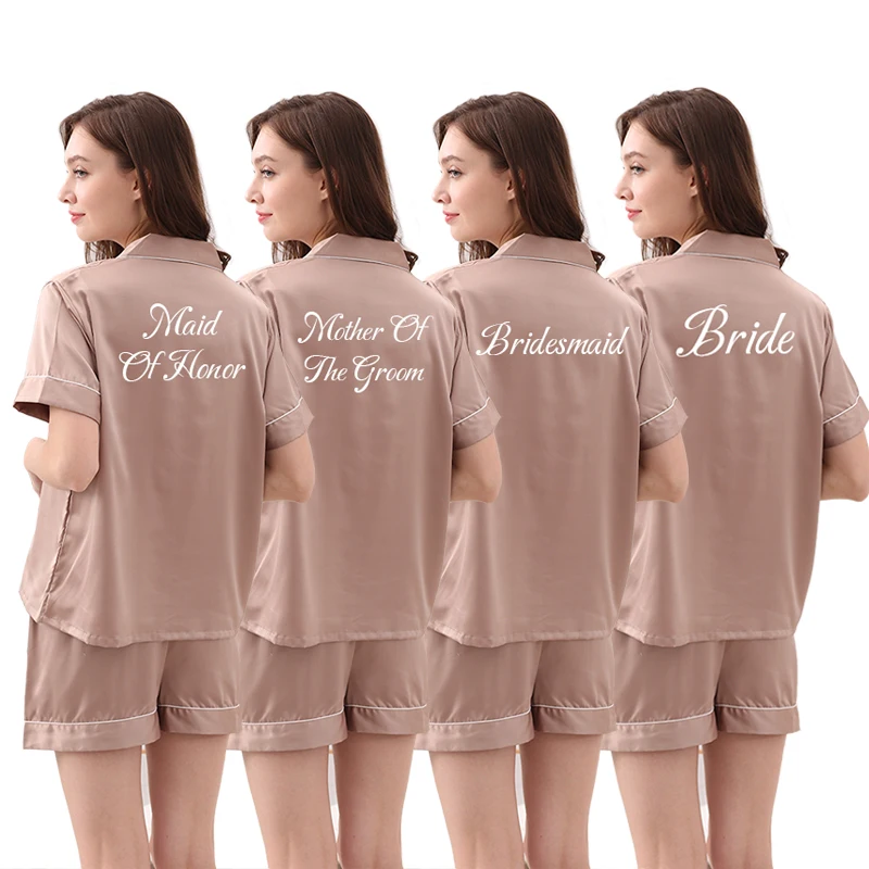 Short Sleeve Satin Pajamas Set Short Sleeve Autumn Pajamas Ladies Pajamas Silk Pajamas 2021 New Pyjamas Set