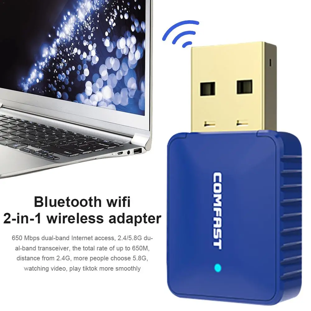 COMFAST CF 726B Bluetooth 4 2 двойная частота 650 м два в одном беспроводная сетевая карта