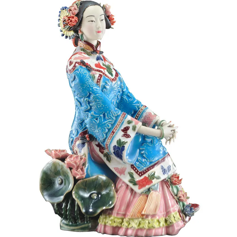 Винтаж китайский Shiwan Художественная Керамика ручной работы фарфор Восточный