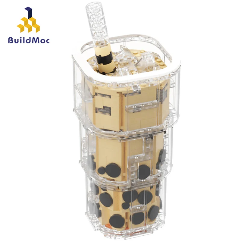 Buildmoc creator expert чайная чашка молока модель кубики MOC идеи кружка украшения