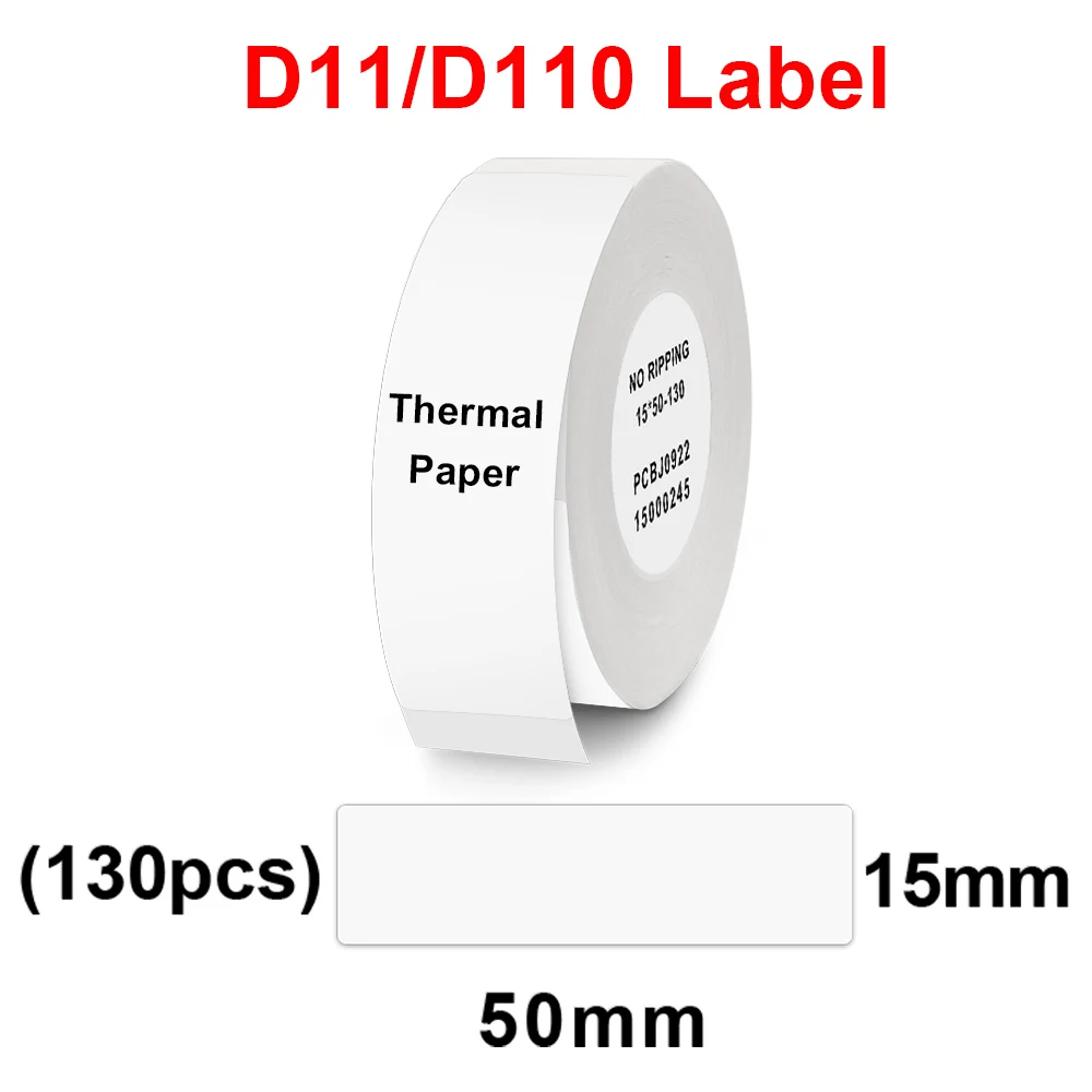 

1 Roll Niimbot D11 D110 Bluetooth Label Printer Waterproof D11 Thermal Printing Paper Self Adhesive Tear-Resistant Price Paper