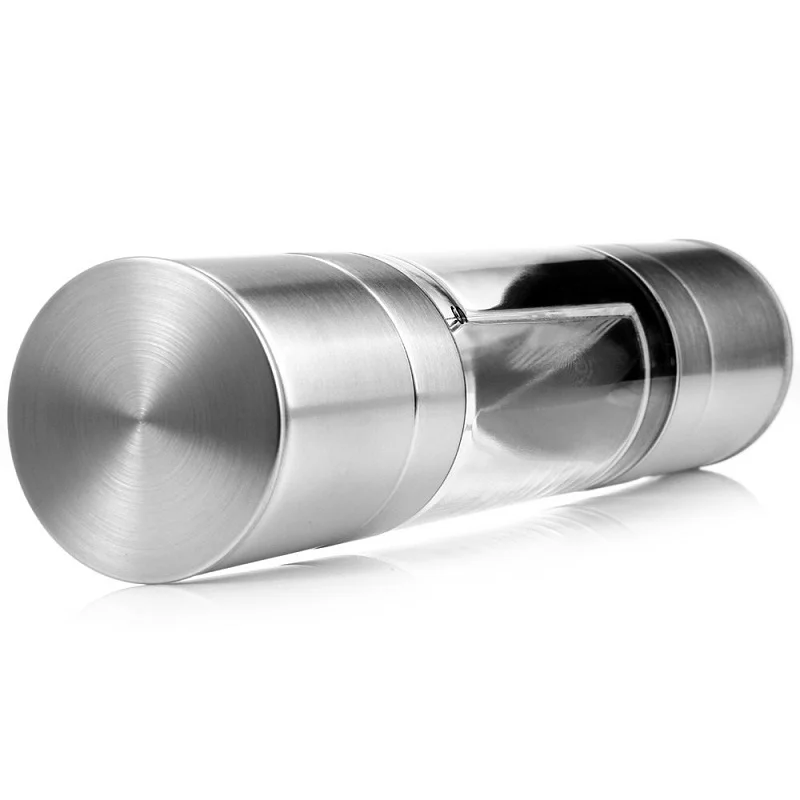 

Pepper Grinder 2 in1 Double headed Seasoning Mill Grinding Stainless Steel Cooking Salt Manual Grinder Restaurants Kitchen Tools