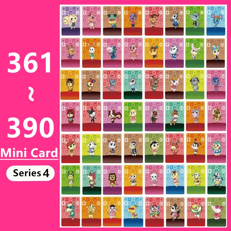 

Мини-карта серия 4 животных Croxxing 361 ~ 390 Amxxbo Ntag215 чип игра NFC карта