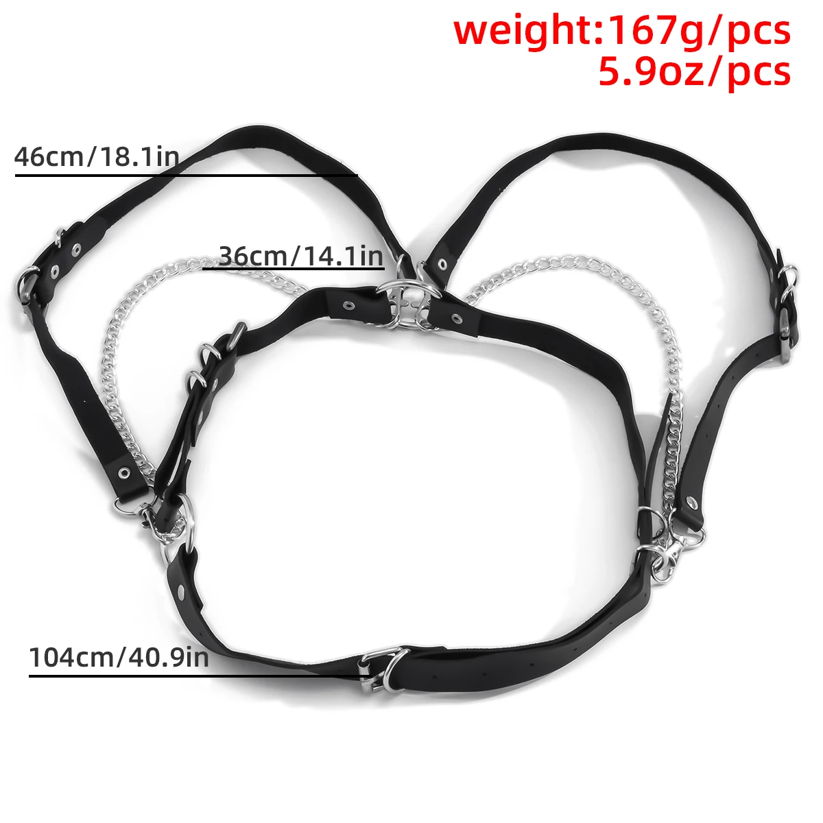 

Goth PU Link Chain Sexy Waist Chain Belt for Women Girls Kpop Belly Body Chain Skirt Decoration Fashion Body Jewelry Streetwear