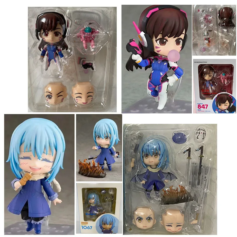 Экшн фигурка из аниме overclock с двумя лицами Классическая модель D.Va 847 на слайме Rimuru