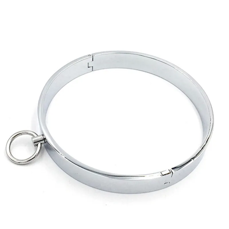 Диаметр 14 см металлический шейный секс воротник для взрослых роль раба играть