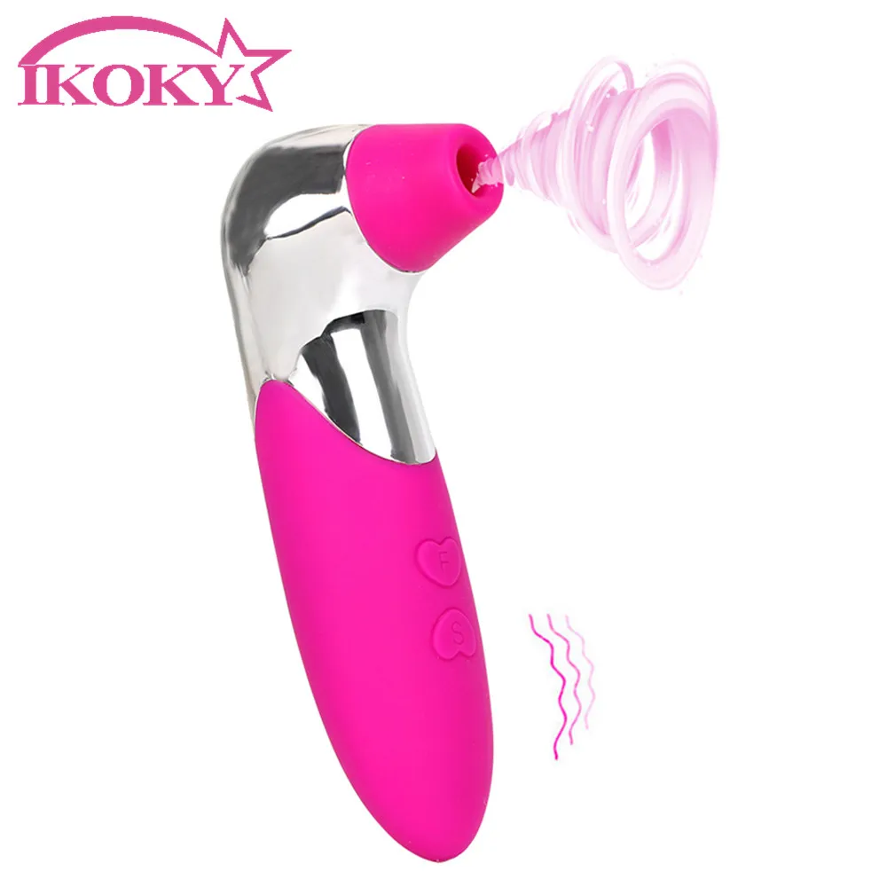 IKOKY на присосках для клитора Вибратор оральный лизание женская мастурбация G spot