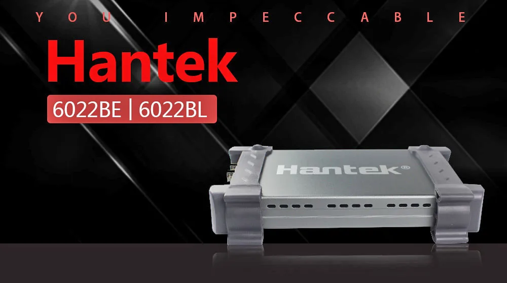 Hantek официальный 6022BE ноутбук USB цифровой осциллограф 2 канала 20 МГц Портативный Osciloscope 6022BL