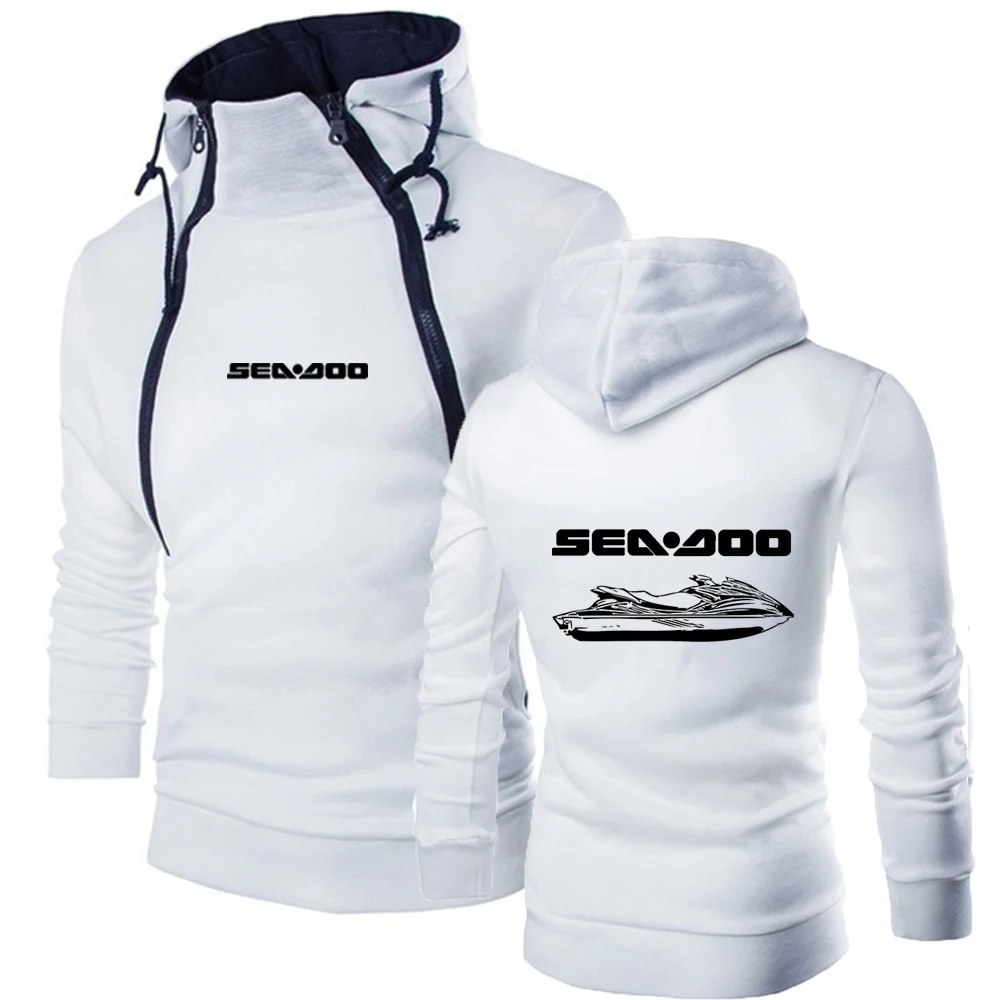 

2021 NEW Sea Doo Seadoo Moto Casual Leisure Men Pullover Hoodies Brand Hooded Sweatshirt Classic Tracksuit Warm Slim Tops
