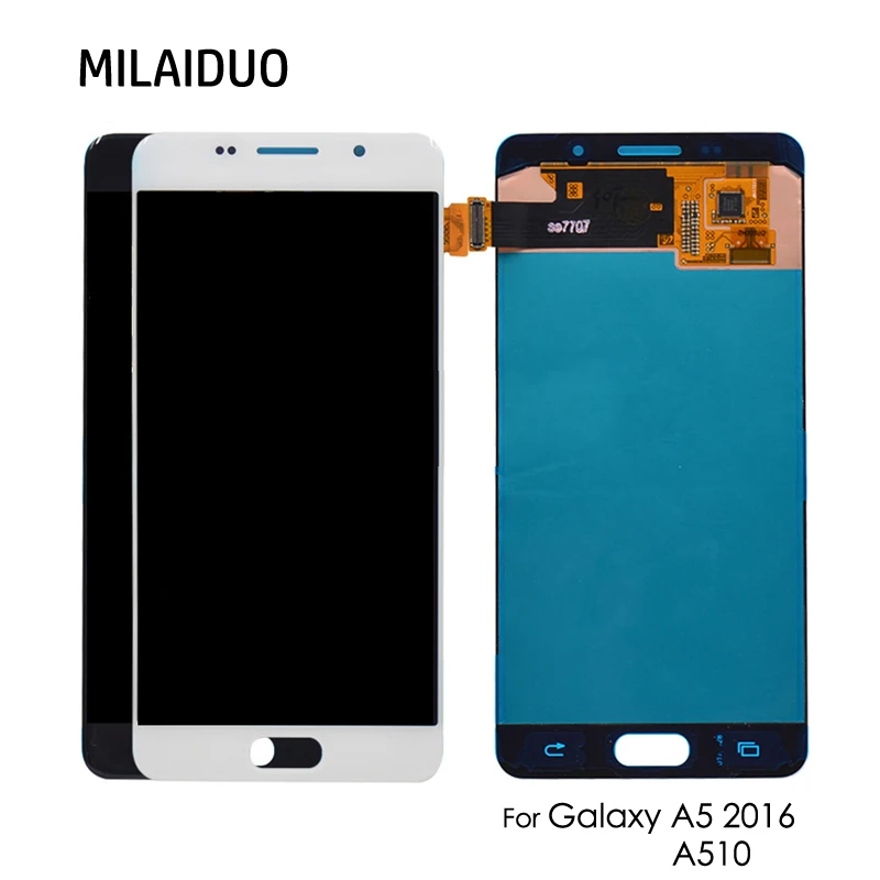 AMOLED lcd для Samsung Galaxy A5 2016 A510 A510F A510M дисплей OLED кодирующий преобразователь