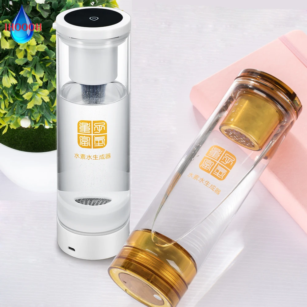 Чистый H2 Электролизный ионизатор перезаряжаемый генератор водородной воды