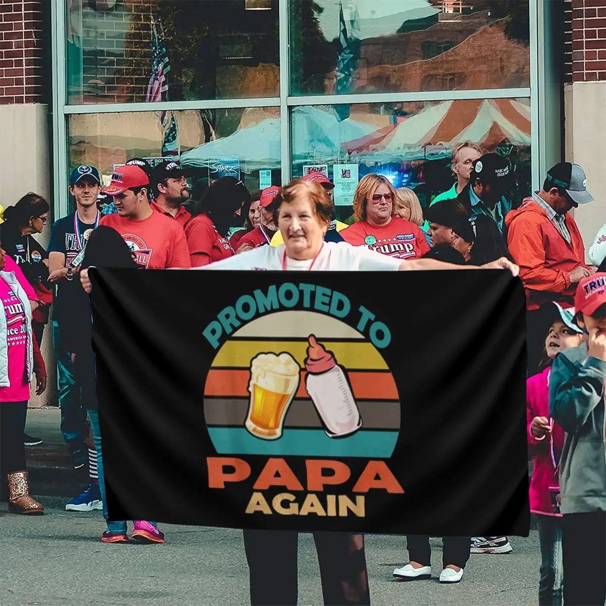 Потрясающий винтажный рекламированный на папу снова Рождественский фитнес