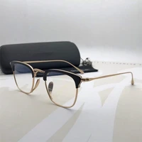 square janpanese titanium frame hand made lightweight glasses oculos semi rimless blue light eyeglasses men women prescription
