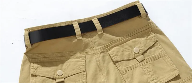 

MORUANCLE Men's Baggy Cargo Shorts With Big Pockets Summer Casual Tactical Short Pants Outdoor Wear 100% Cotton Military Style