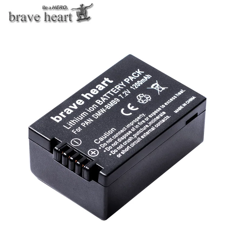 Литий-ионный аккумулятор DMW-BMB9 DMW BMB9 батарея DMW-BMB9E 1200 мАч для Panasonic Lumix DMC FZ40K FZ45K FZ47K