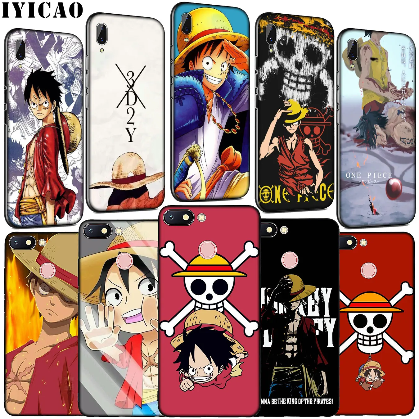 Цельная обезьяна из Аниме D. Мягкий силиконовый чехол Luffy для телефона Xiaomi Redmi Note 8