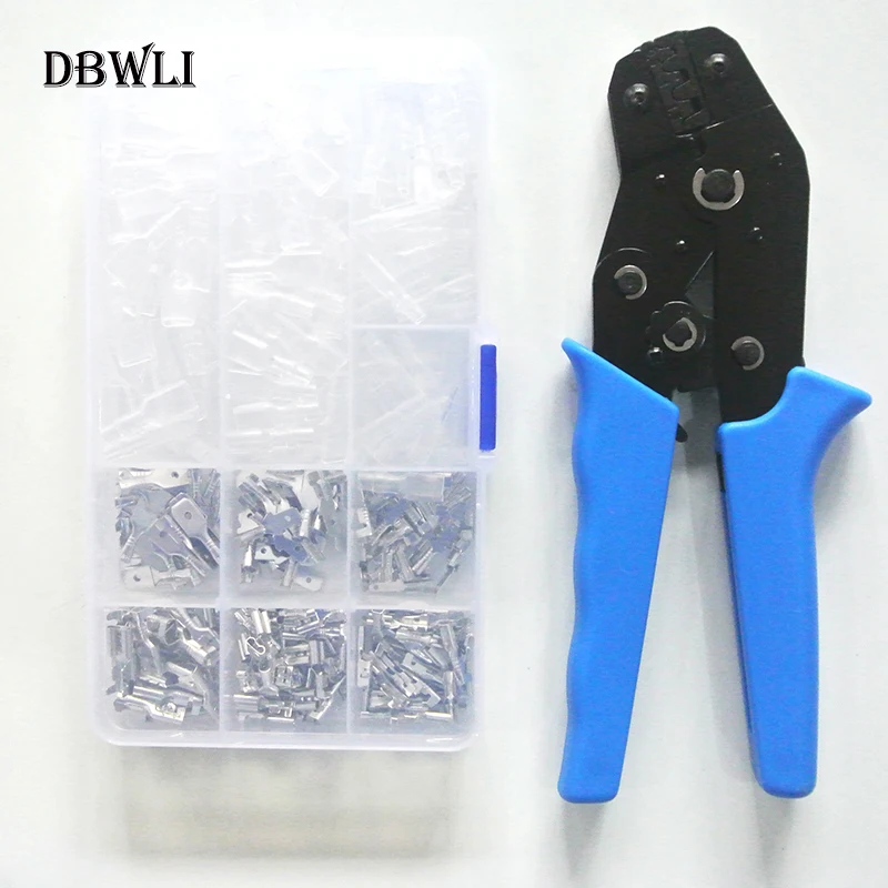 320pcs 2.8/4.8/6.3mm Crimp Terminals Seal Electrical Wire Connectors Terminal Connector Set with Crimper Plier | Обустройство дома