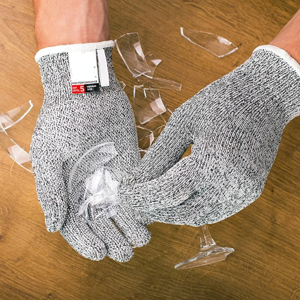 

Outdoor Hunting Cut-proof Full Finger Gloves Food Grade 5 Breathable Anti-cutting Manual Cookware Butcher Protection Hand