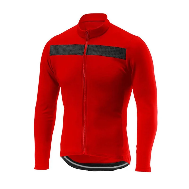 

2021 Spring/Autumn Cycling Jersey UV Dry Breathable Red Thin Long Sleeve Clothes Tops Outdoor Bike Mountain Sportswea Road Coat