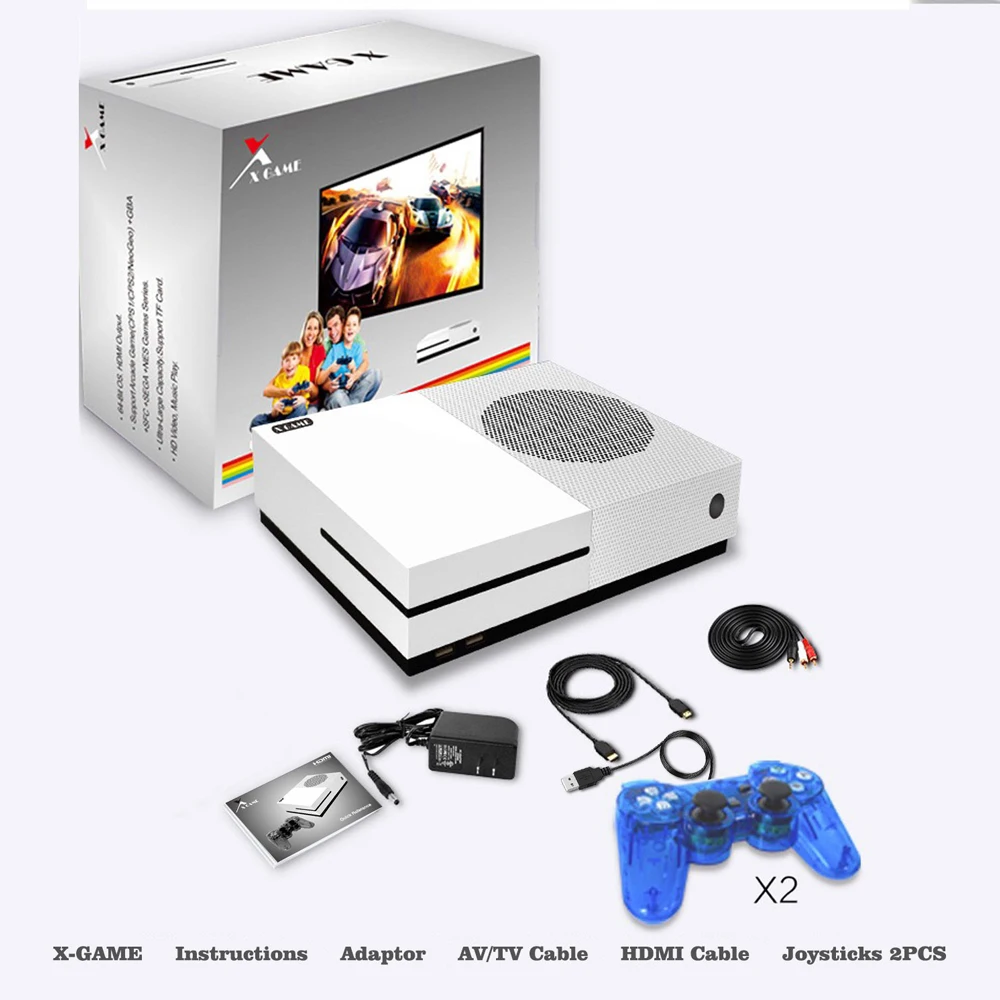 

New 4GB Video Game Console TV Consoles with 600 Games Gamepad Family Player for GBA/NEOGEO/NES/SNES