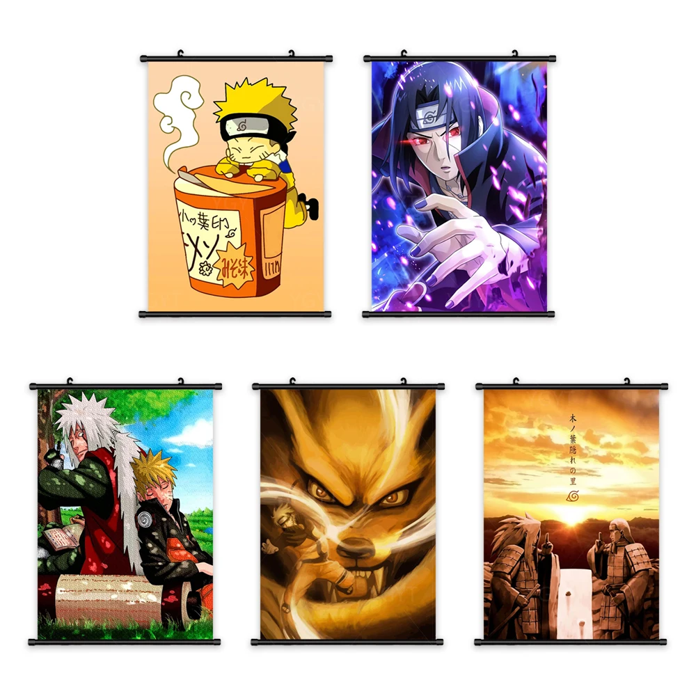

Wall Artwork Naruto Canvas Japanese Classic Pictures Modern Painting Anime Print Poster Plastic Hanging Scrolls Home Decoration