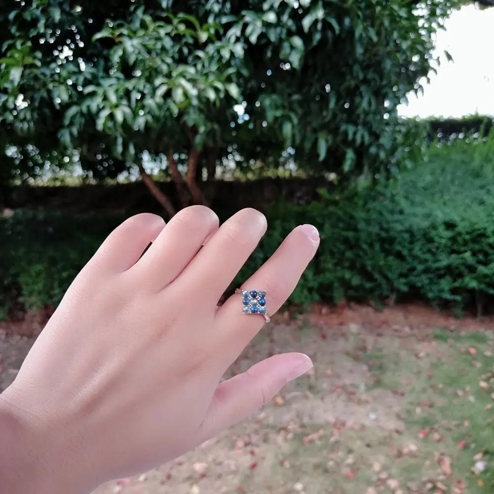 Кольцо из серебра S925 3 мм натуральный голубой Радужный светло серый лунный камень