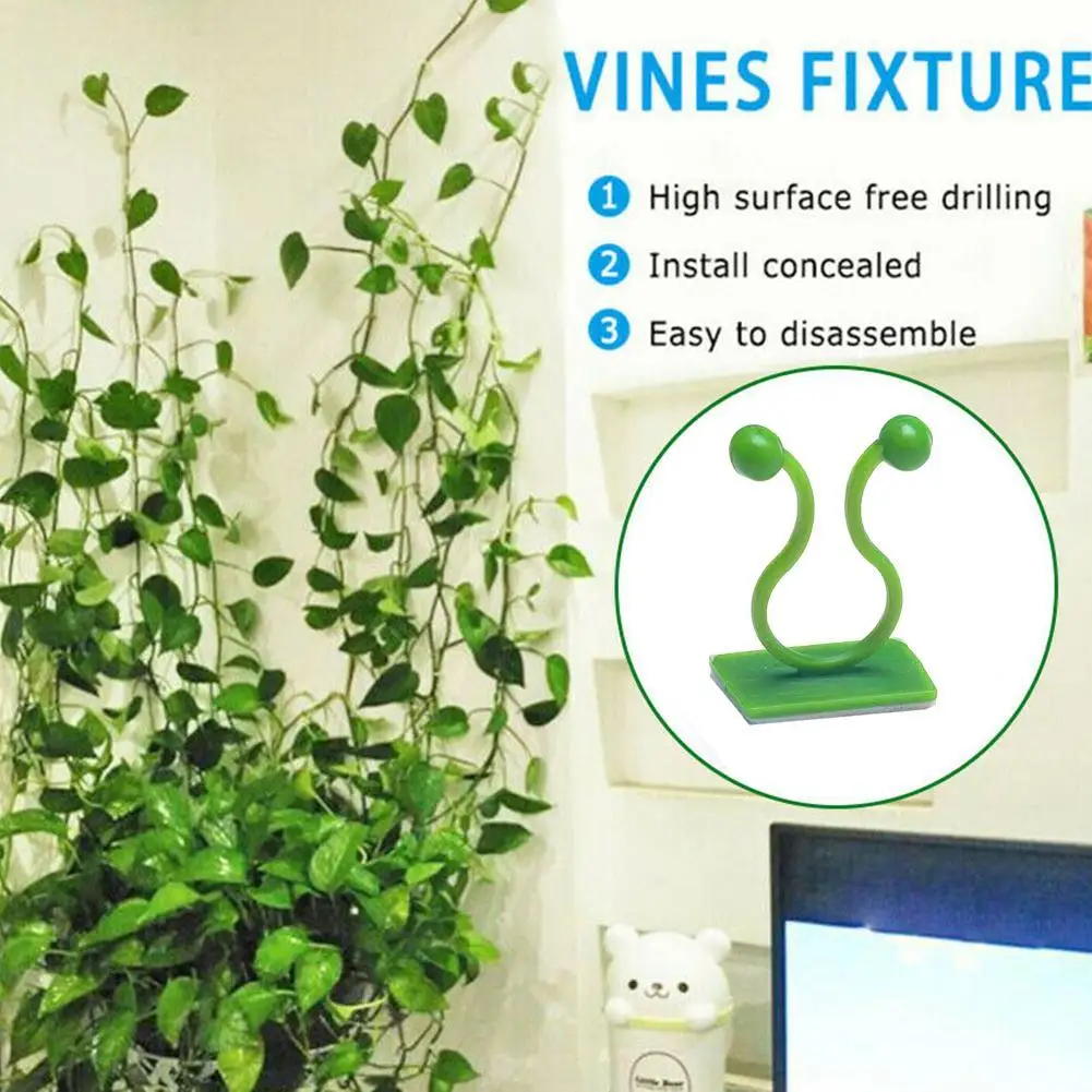 10 шт. Невидимый настенный зажим из ротанга невидимый Настенный Липкий крючок для