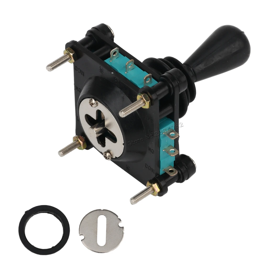 5A 240V переключатель джойстика 4NO 4NC мгновенный 2 4 положения 360 градусов пружинный возврат 2,5 мм фиксирующая резьба крест Monolever переключатель